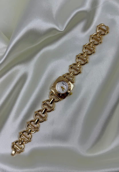 Tarini Gold Stainless Steel Watch (Adjustable)