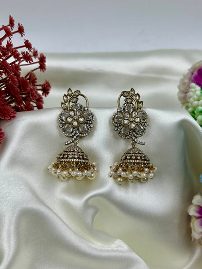 Sapna Victorian Flower Design Jhumka