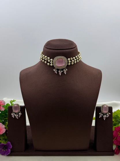 Saisha Victorian Choker Necklace Set