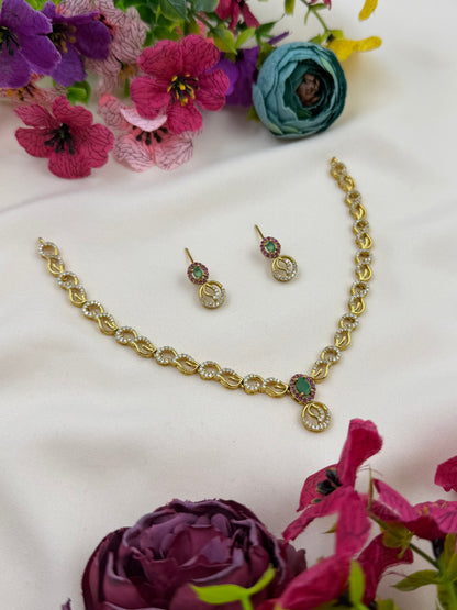 Poonam Traditional Delicate Necklace