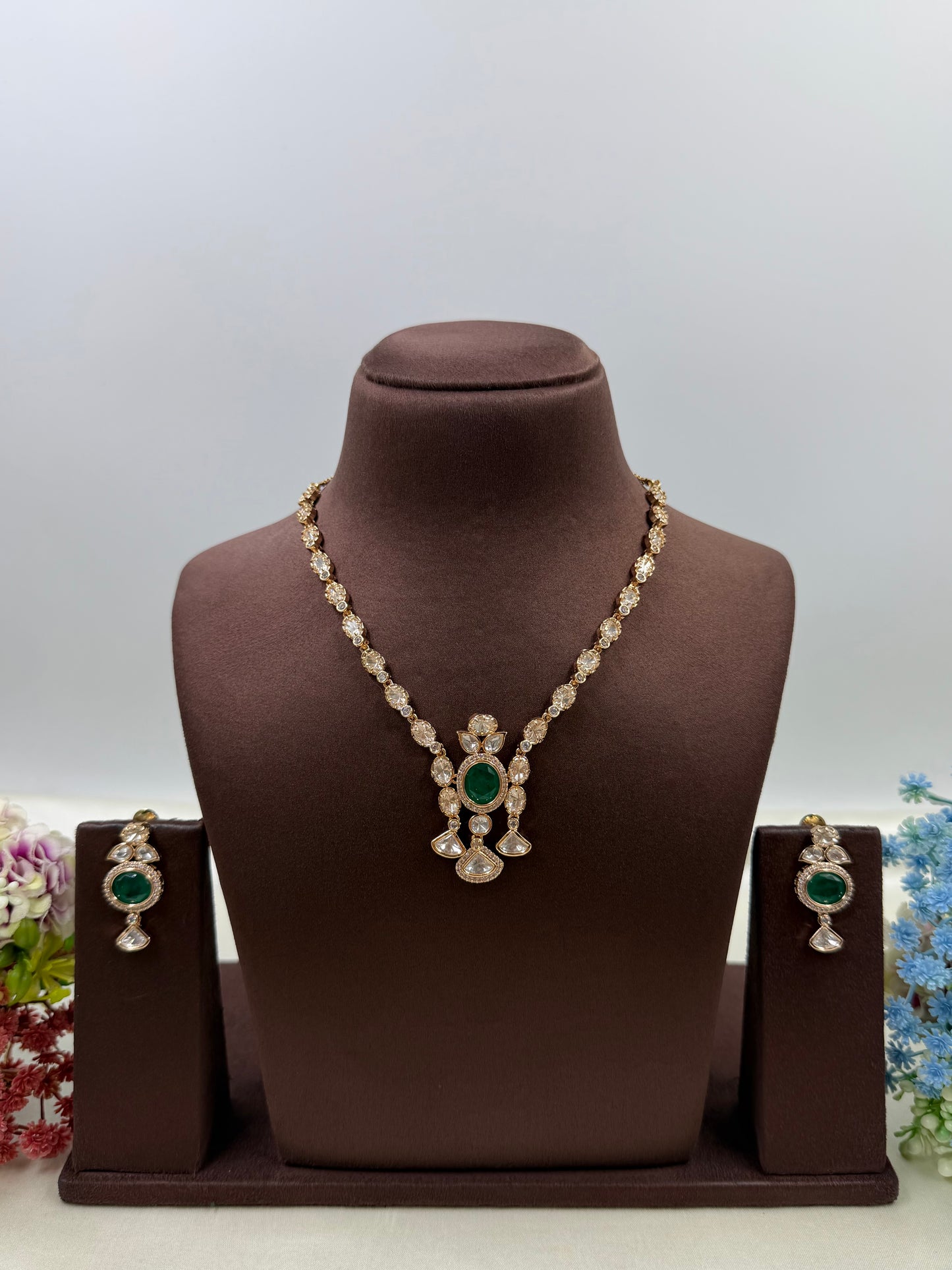 Smita Moissanite Necklace Set