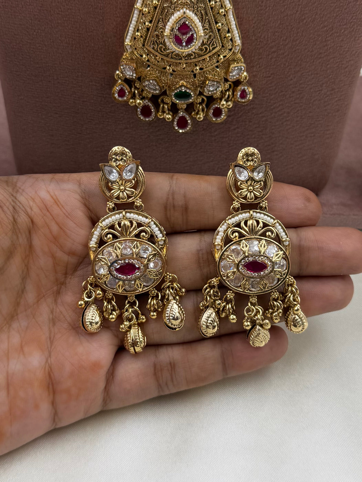 Palak Heritage Combo Necklace Set