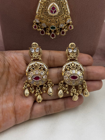 Palak Heritage Combo Necklace Set