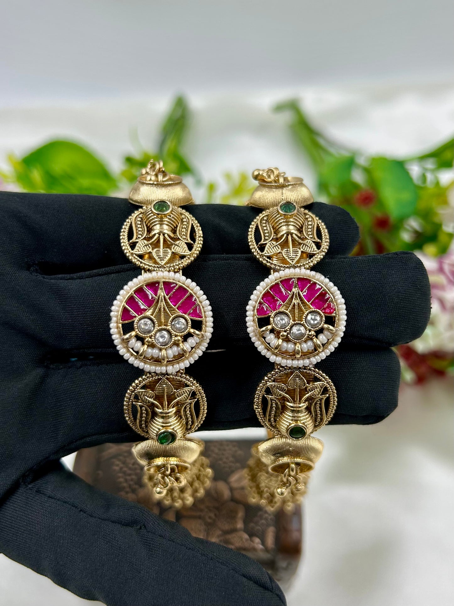 Ayushi Heritage Jhumka Bangles