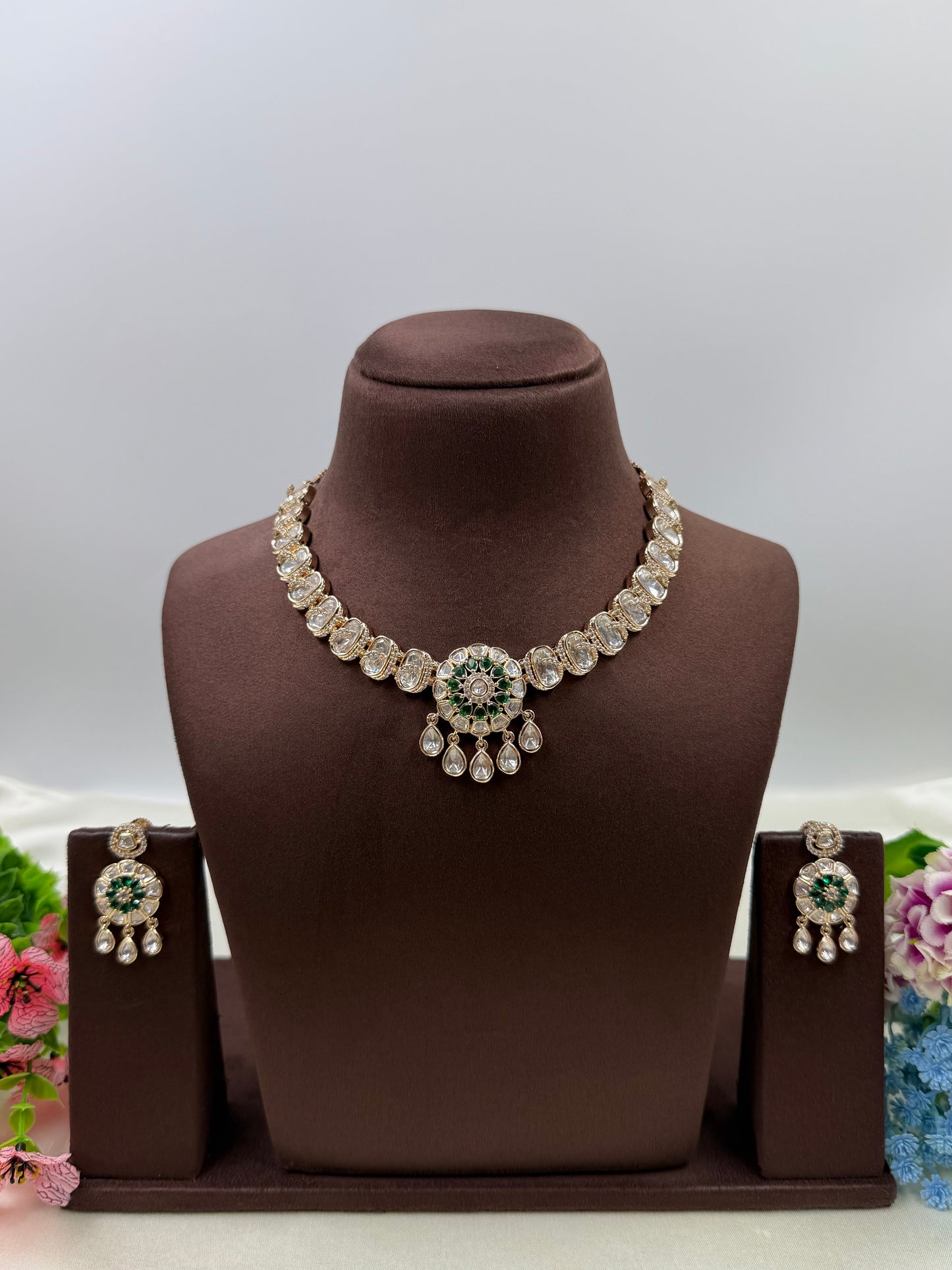 Revati to Moissanite Necklace Set