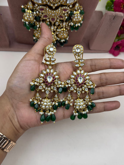 Tarangini Polki Bridal Long Necklace Set