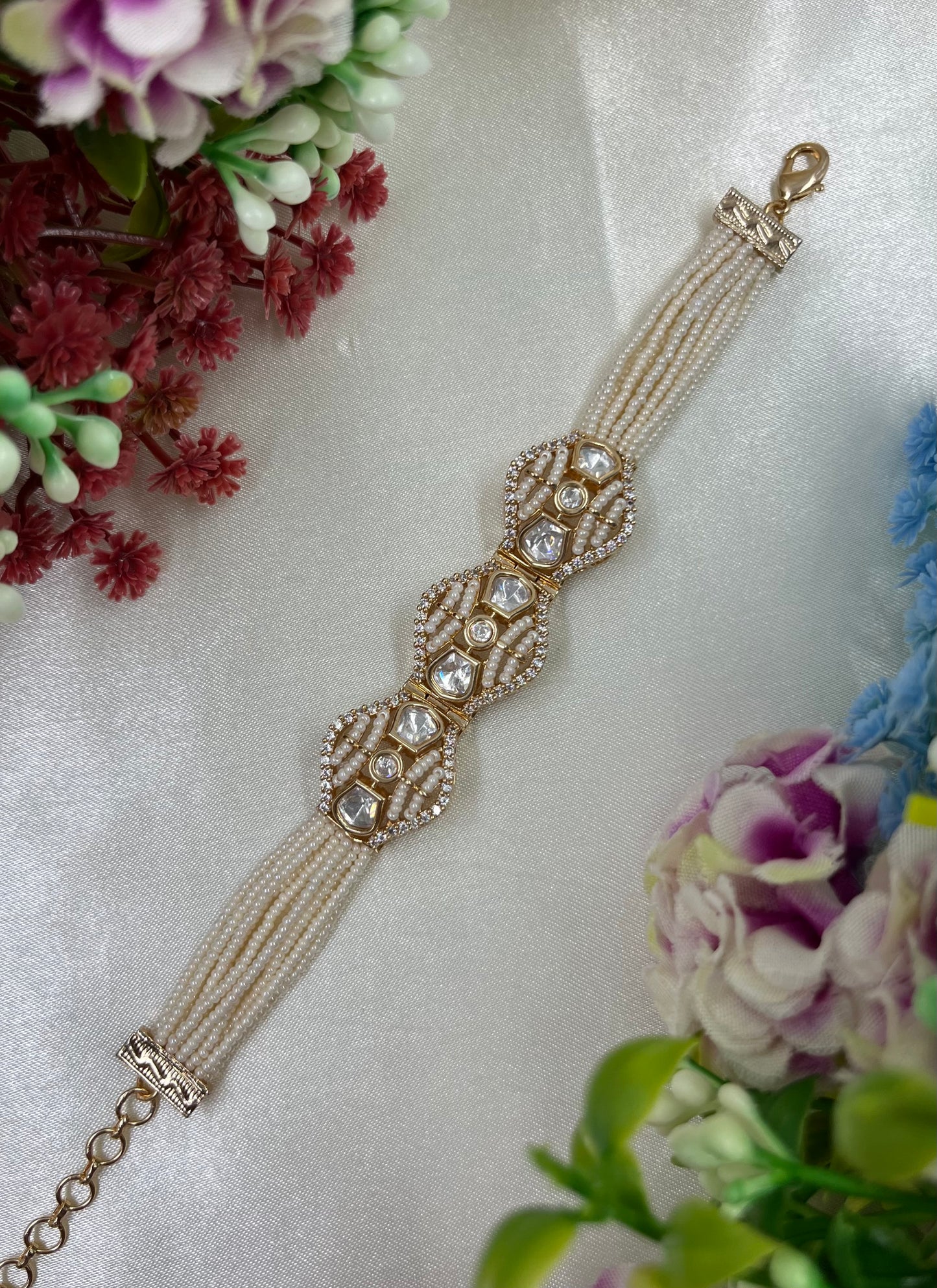 Reena Moissanite Moti Bracelet