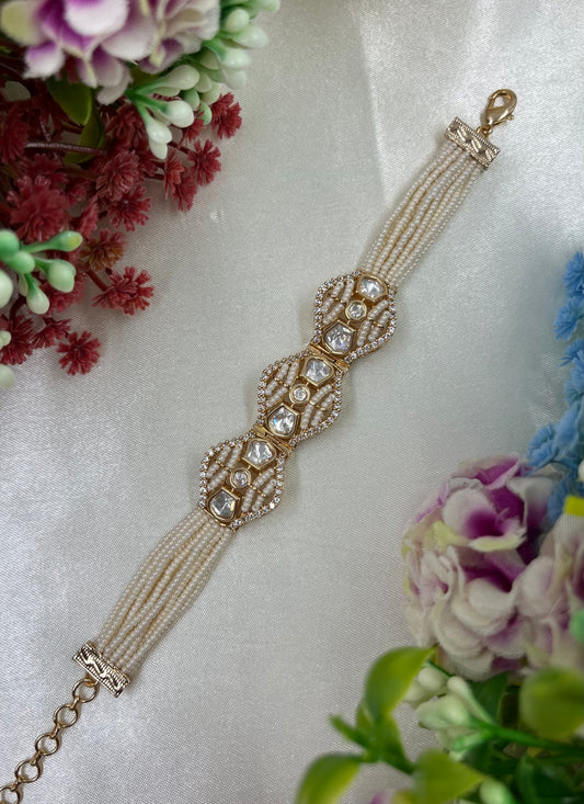 Reena Moissanite Moti Bracelet