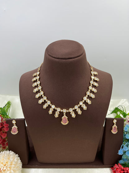 Eterna Moissanite Kundan Necklace