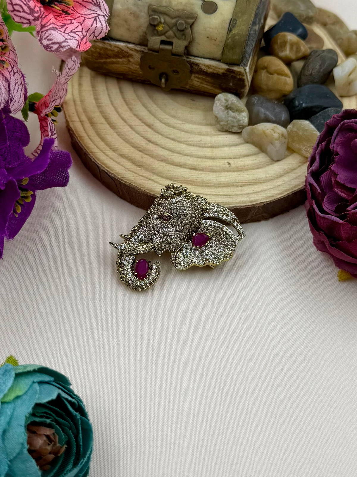 Premium Elephant Brooch