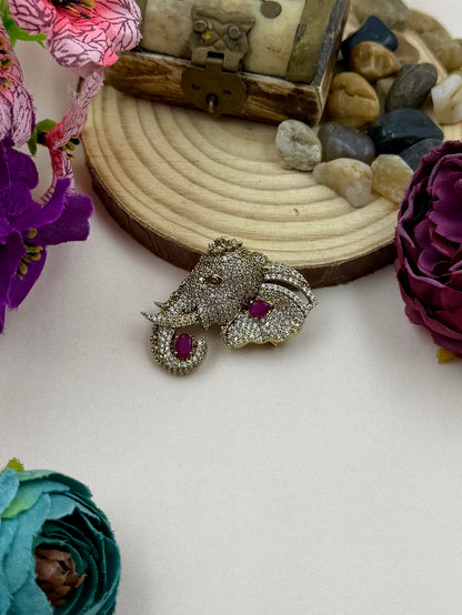 Premium Elephant Brooch