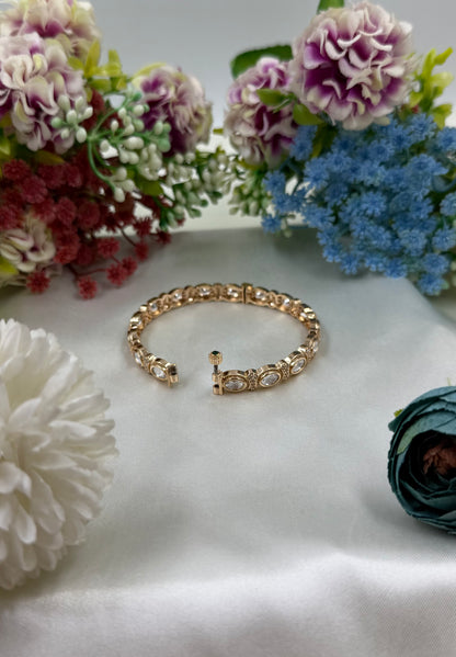 Kanika Moissanite Bangles (Openable)