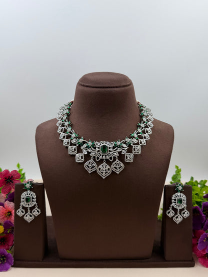 Cynthia American Diamond Necklace Set