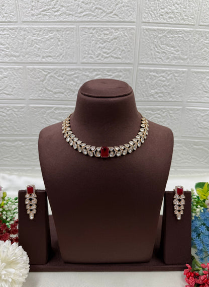 Kashvi Moissanite Delicate Necklace