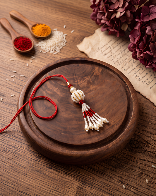 Pearl Elegance Lumba Rakhi