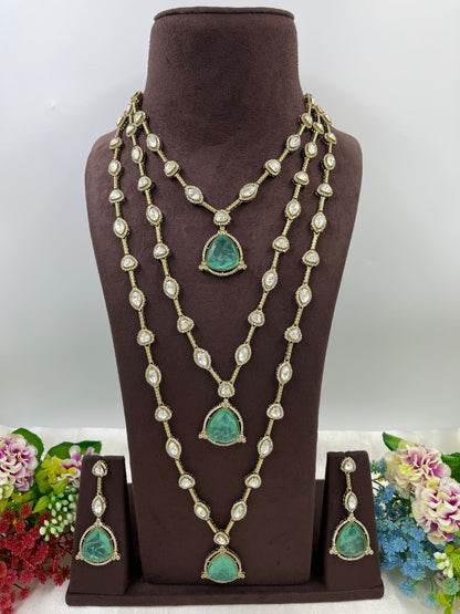 Majestic Maharani Mint Victorian Layers Necklace.