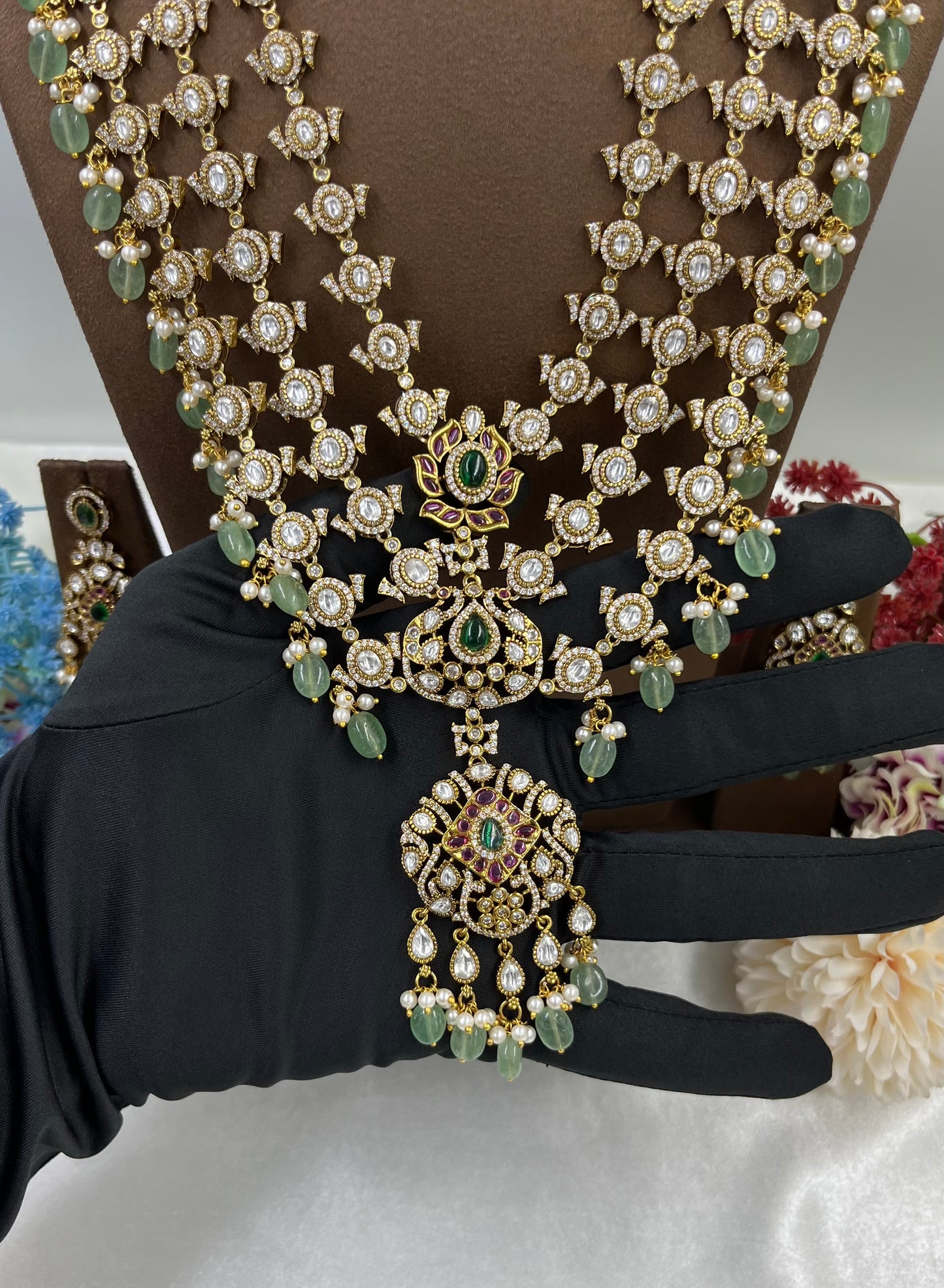 Diya Premium Victorian Long Necklace