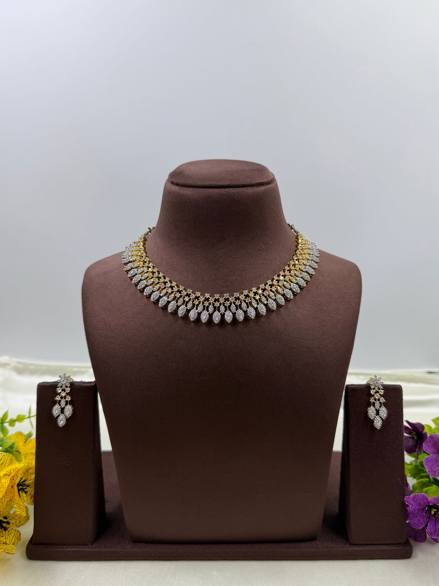 Grace American Diamond Traditional Necklace