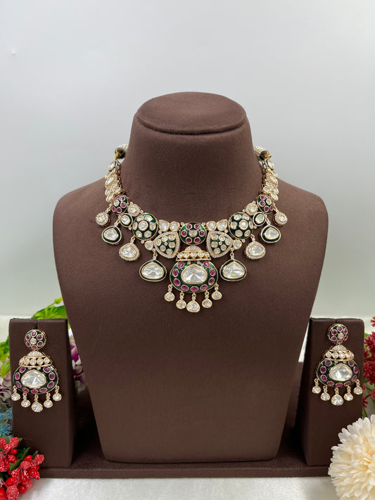 Mohani Premium Moissanite Drops Necklace