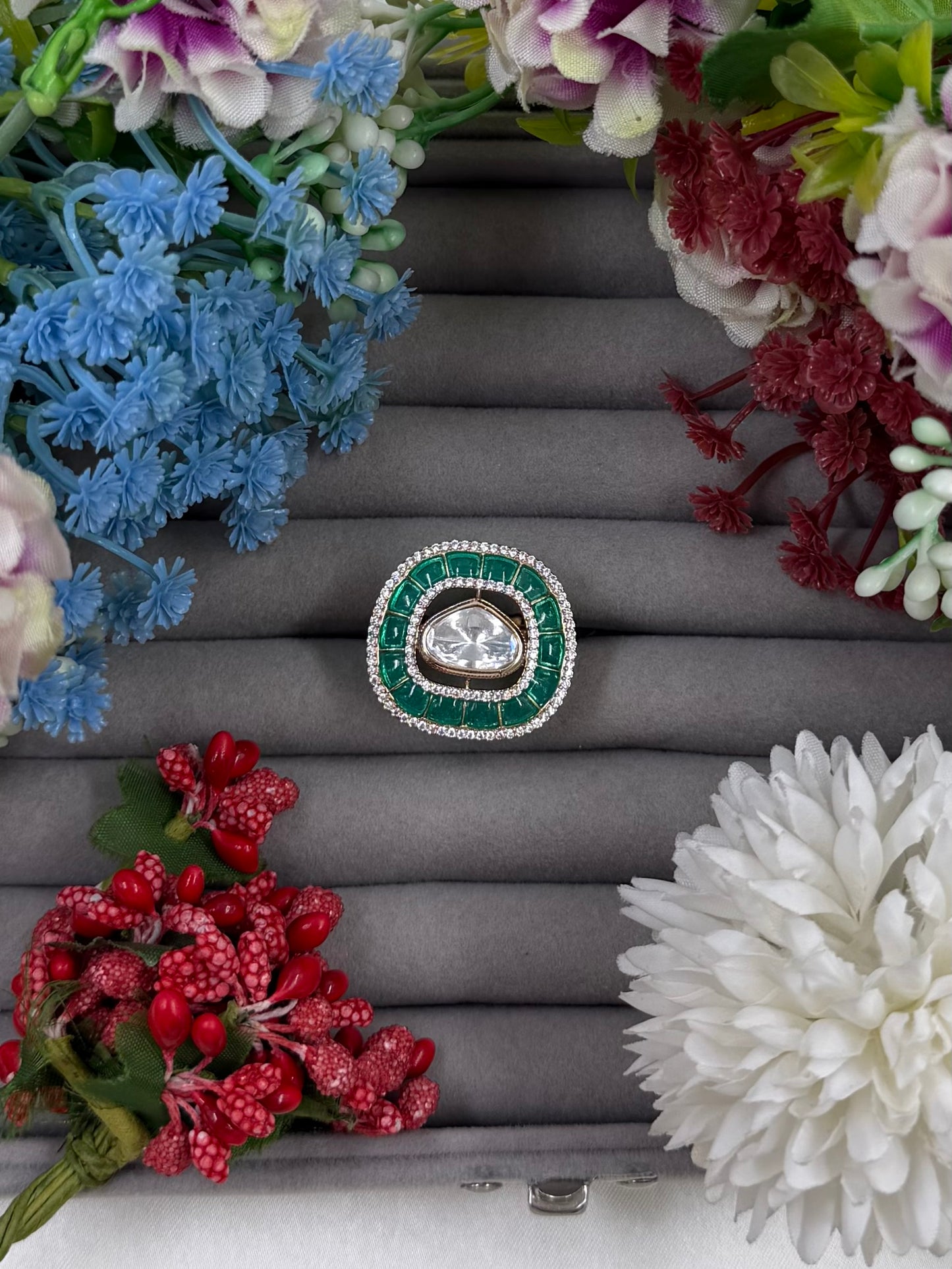 Eliza Moissanite Ring (Adjustable)