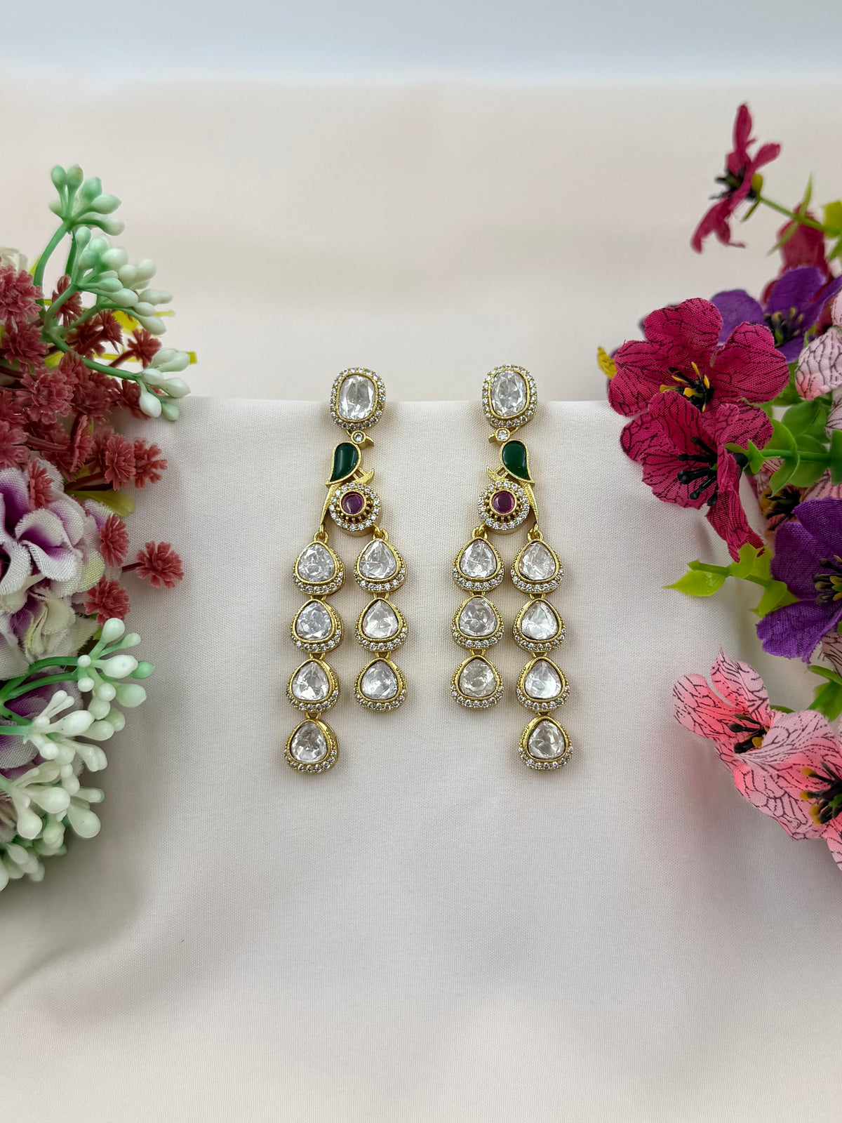 Nidhi Peacock Design Earring