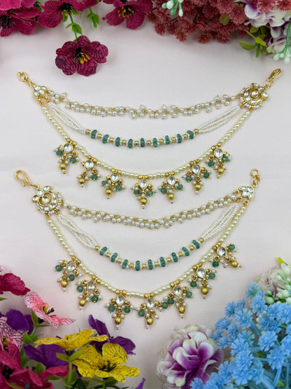 Shreya Pachi Kundan Ear Chain