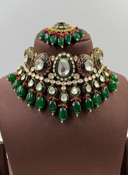 Bani Polki Kundan Choker Necklace Set