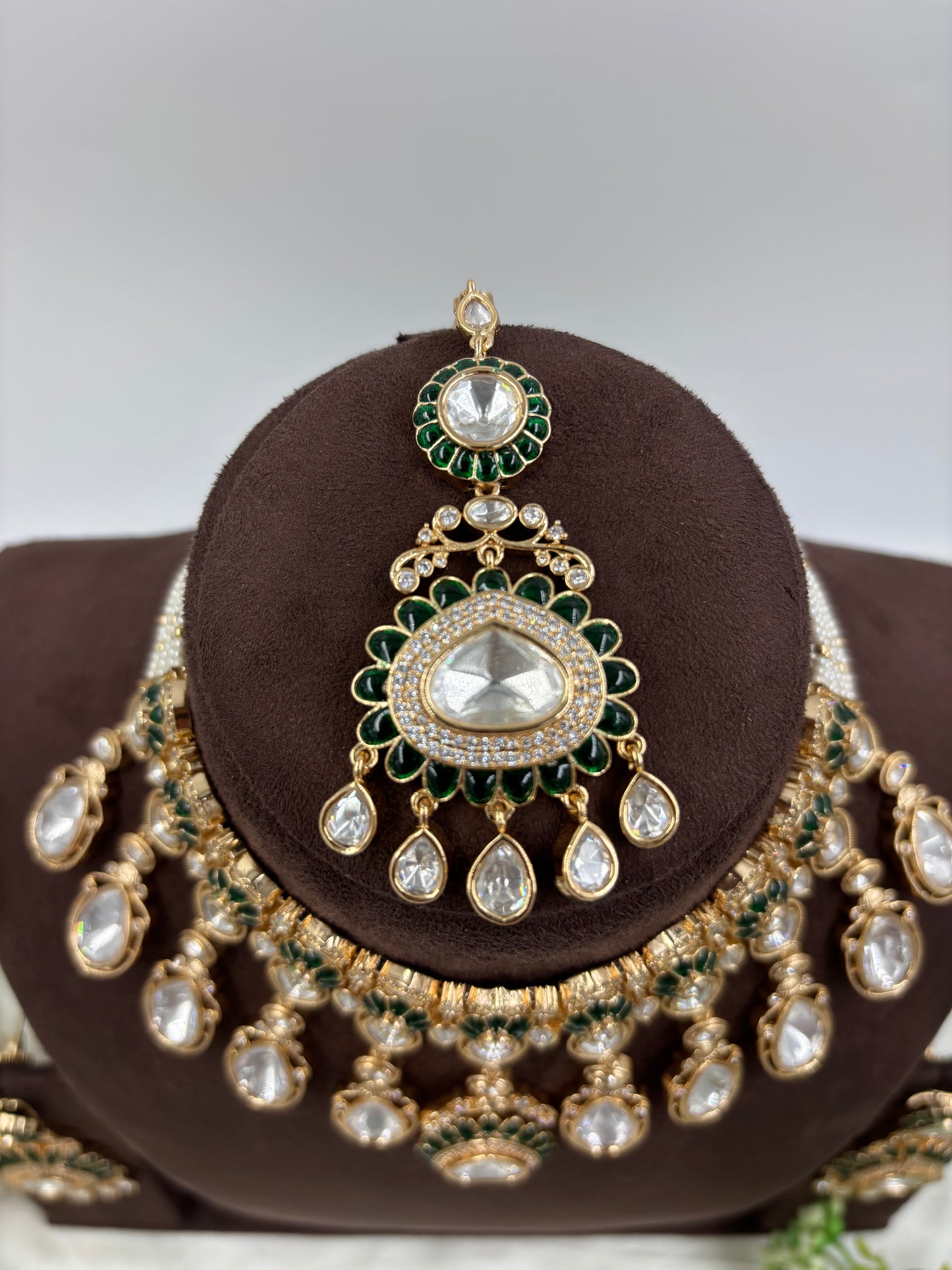 Zarena Moissanite Kundan Necklace Set