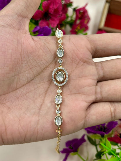 Priya Moissanite Bracelet (Adjustable)