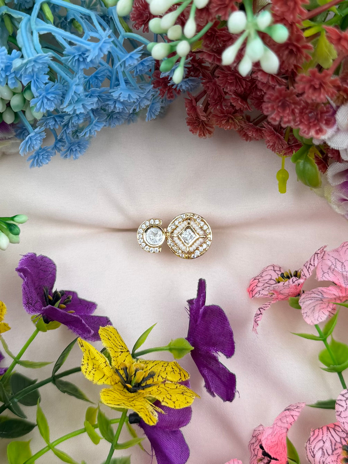 Diya Moissanite Ring (Adjustable)