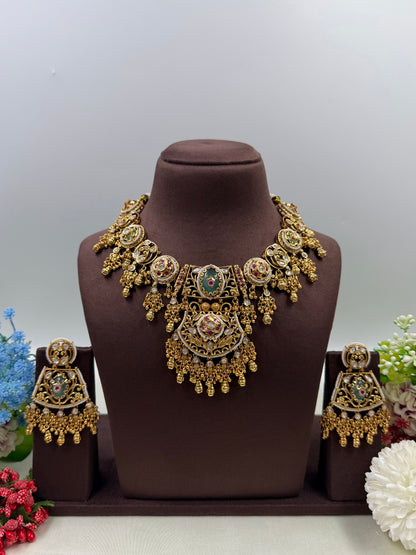 Ambika Gold Plated Necklace Set