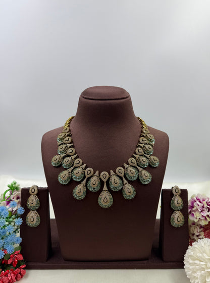 Vinita Victorian American Diamond Necklace