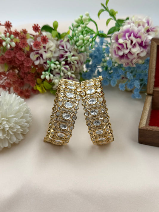 Chandni Moissanite Bangles (Openable)