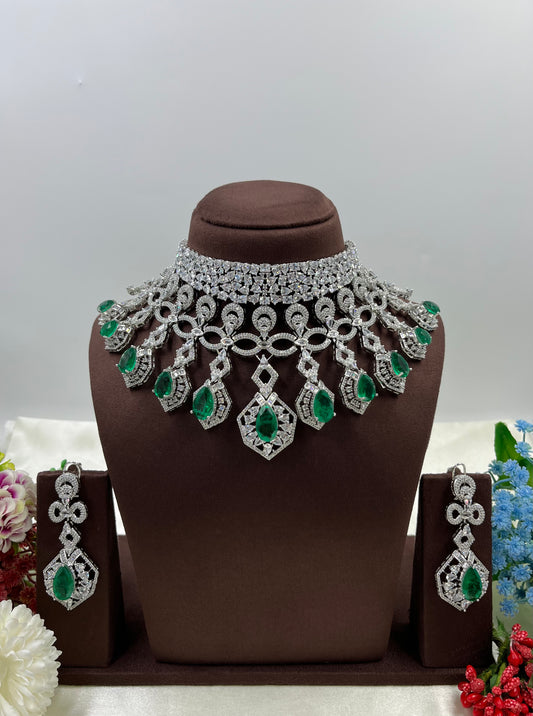 Revati American Dimond Choker Necklace