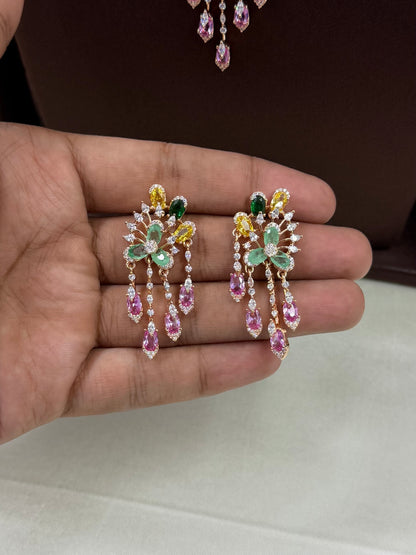 Liana American Diamond Necklace Set