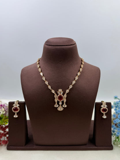 Smita Moissanite Necklace Set