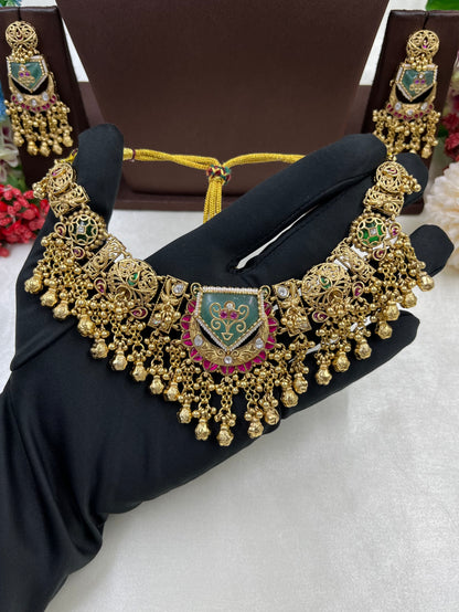 Bhanu Chorski Antique Gold Necklace