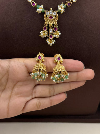 Kajal Heritage Delicate Necklace Set