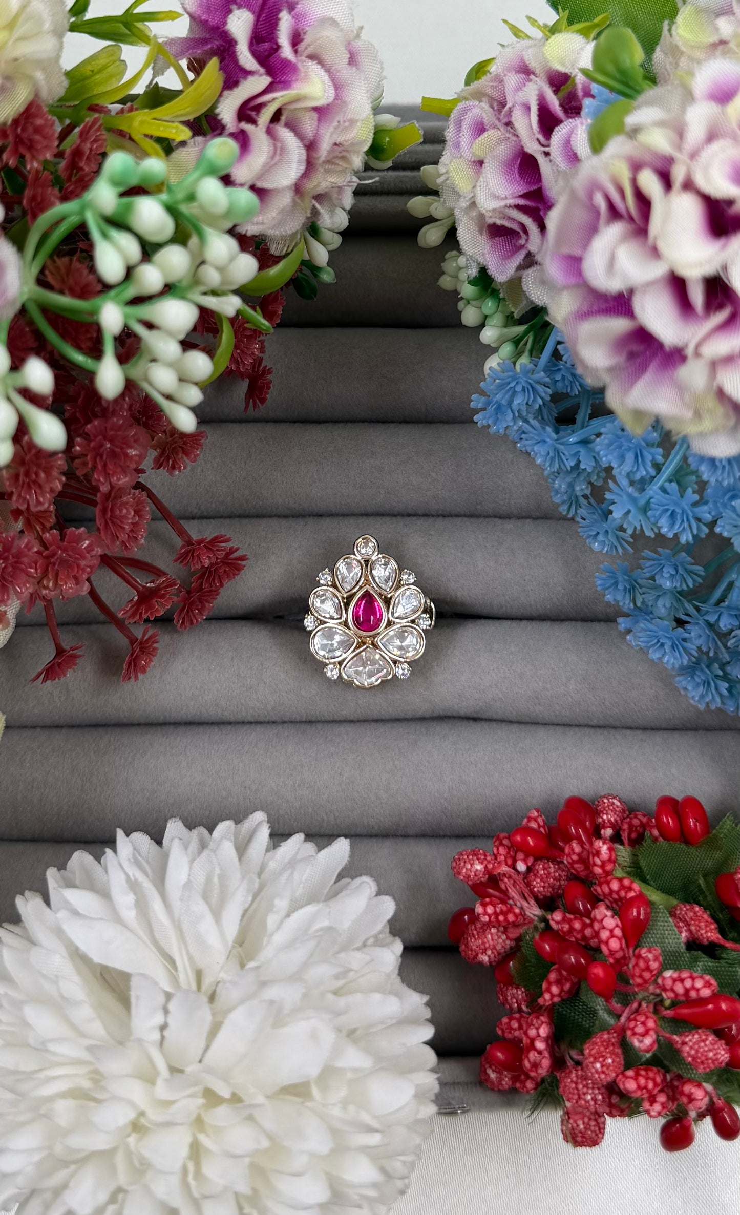 Lohita Moissanite Ring (Adjustable)