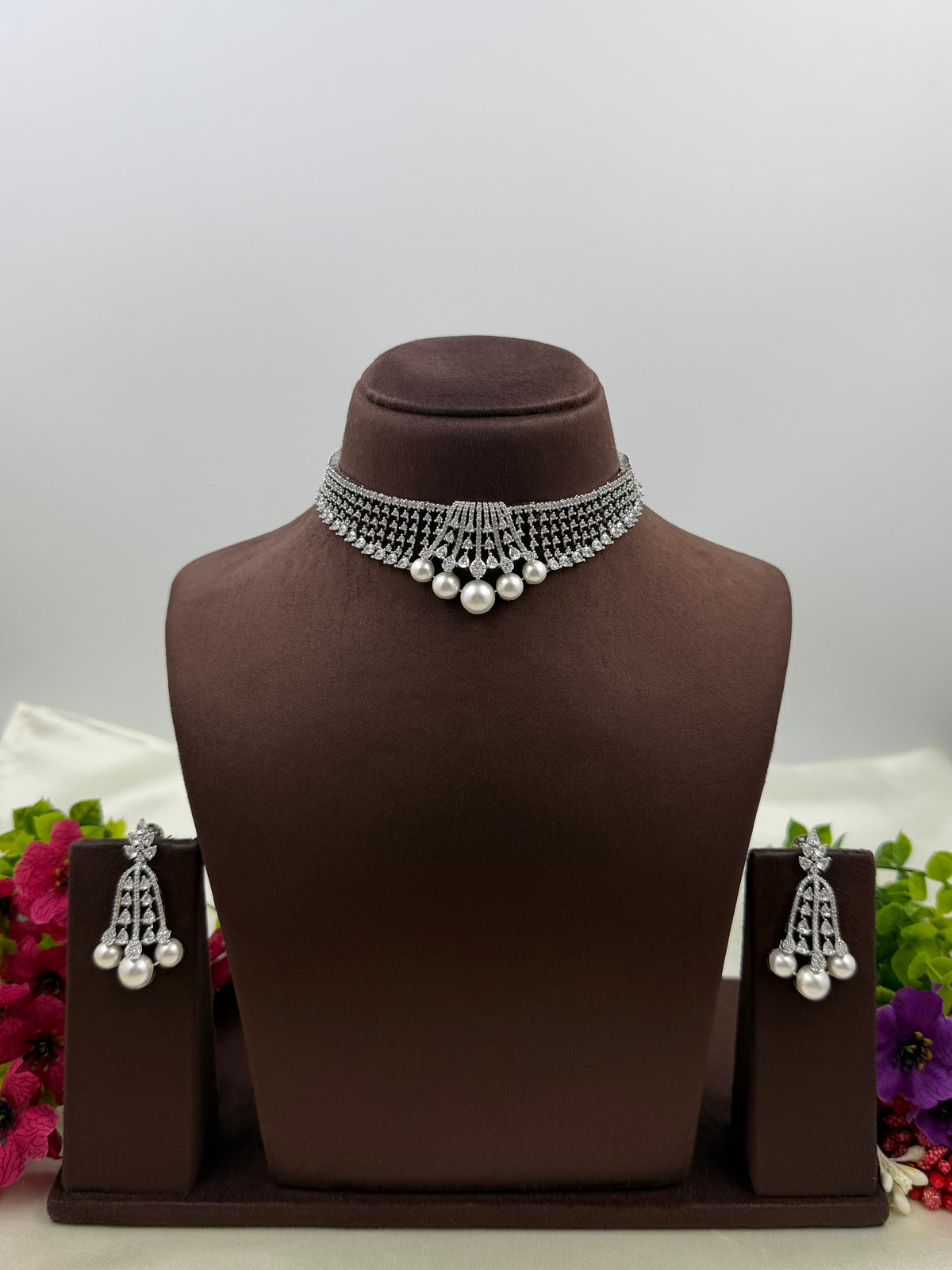 Sophia American Diamond Choker Set