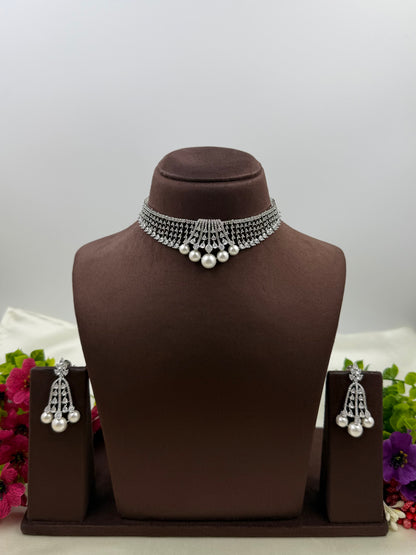 Sophia American Diamond Choker Set