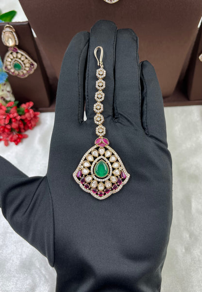 Leena Moissanite Choker Semi Bridal Set