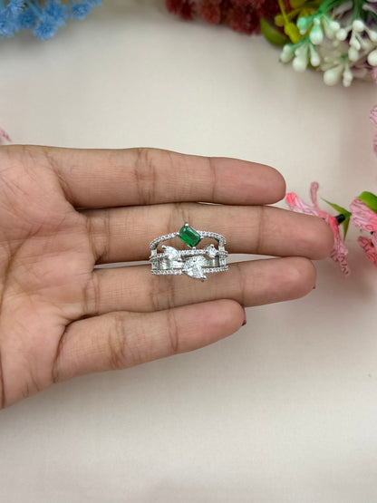 Julie American Diamond Ring (Adjustable)