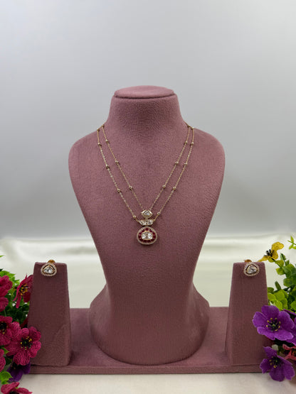 Mayuri Moissanite Chain Pendant