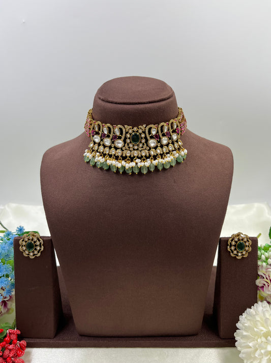 Rekha Victorian Choker Premium Necklace