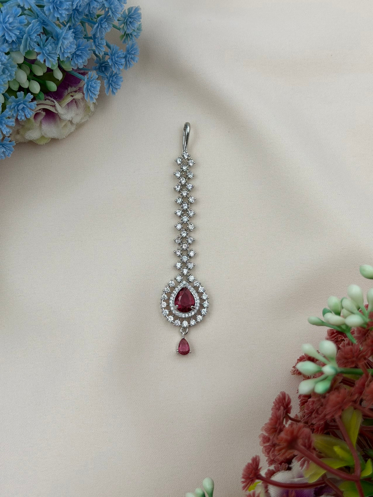 Crystal American Diamond Mang Tika