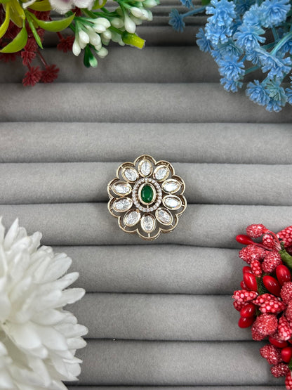 Nisha Moissanite Ring (Adjustable)