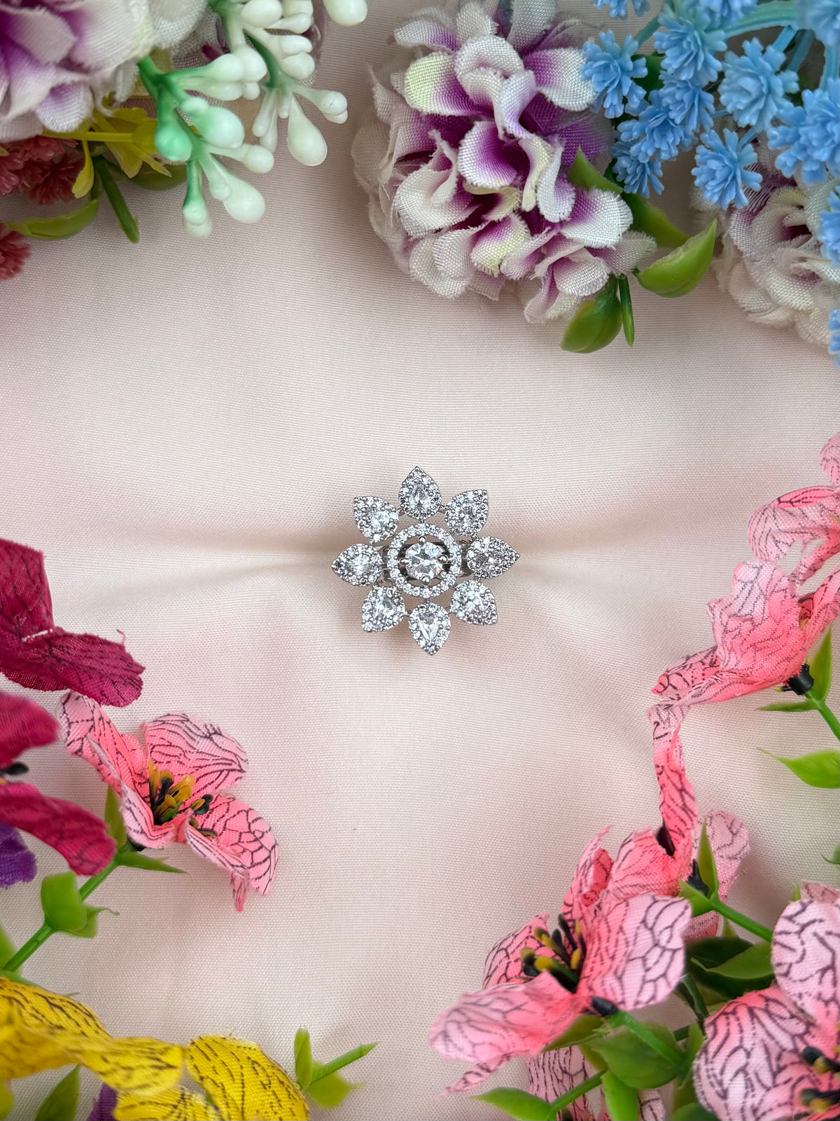 Anjali American Diamond Ring (Adjustable)