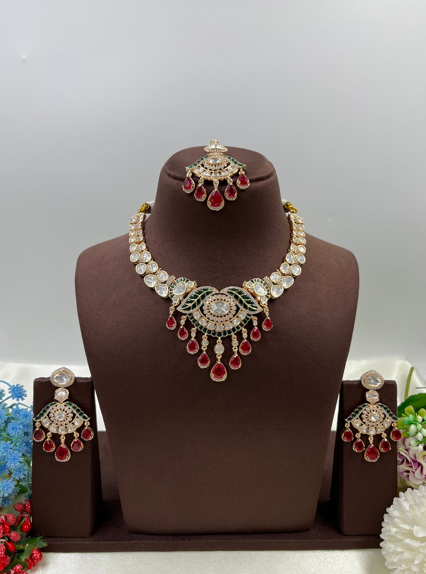 Deepti Moissanite Necklace Set