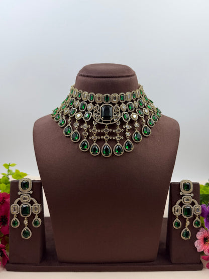 Tanvi Victorian Choker Necklace Set